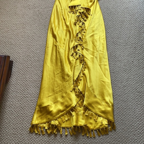 Cinq a sept Elise yellow tassel dress - Picture 4 of 10